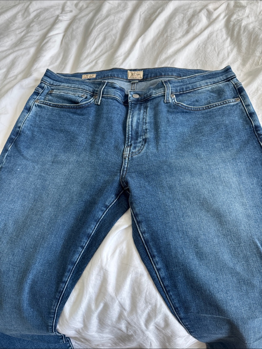 J Crew Men's Blue Denim Jeans - Classic Slim Fit,Style 484,36 X 32